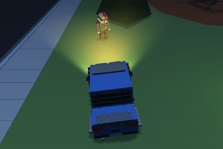 Blocky Zombie Highway