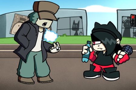 FNF: Garcello and Annie Sing Golden Arch March (Friday Night Funkin')