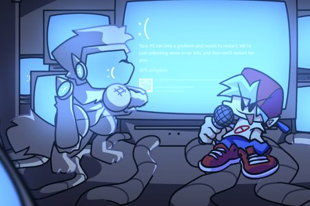 FNF VS BSOD: Bluescreen