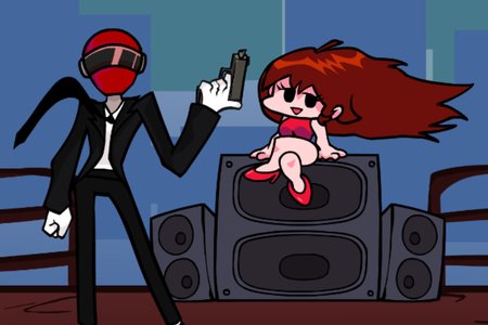 FNF VS Psycho Red (Friday Night Funkin')