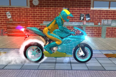 Hero Stunt Spider Bike Simulator 3D
