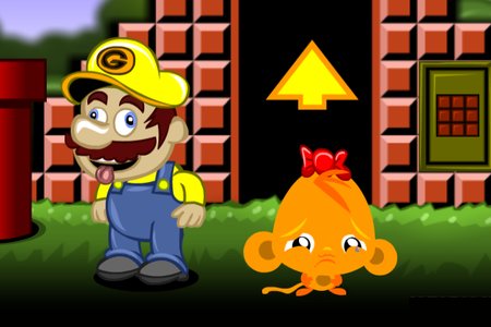 Monkey GO Happy: Stage 477 — Super Gario, Tomb Rider