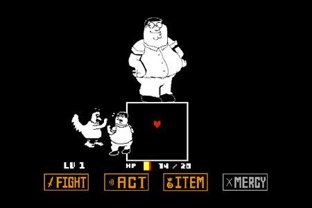 Peter Griffin in Undertale