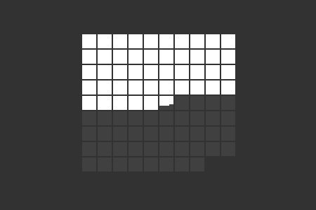 Pixels Filling Squares