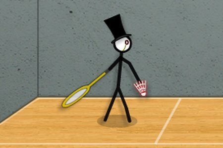 Stick Figure Badminton 3