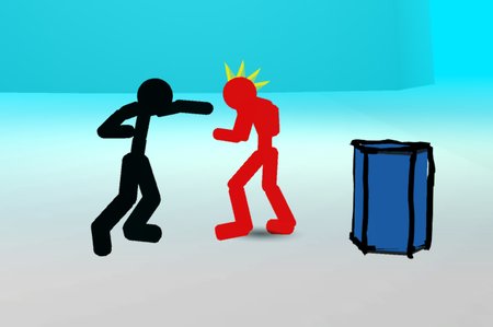 Stickman Street Fighting 3D